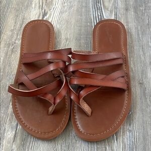 Universal Thread Brown Strappy Sandals